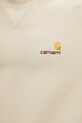 Dukserica Carhartt WIP American Script Sweat bež I025475.2LPXX