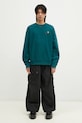 Carhartt WIP bluza American Script Sweat turcoaz I025475.2M1XX