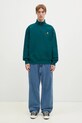 Суичър Carhartt WIP Half Zip American Script Sweat тюркоазен I027014.2M1XX