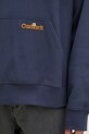 Carhartt WIP bluza bawełniana Hooded Label Script Sweat niebieski I034430.01XX