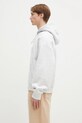 Bavlnená mikina Carhartt WIP Hooded Label Script Sweat I034430.482XX sivá SS25