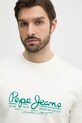 Бавовняна кофта Pepe Jeans DUMAS CREW білий PM582832