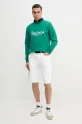 Pepe Jeans bluza bawełniana DUMAS CREW PM582832 zielony SS25
