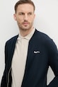 Βαμβακερή μπλούζα Pepe Jeans DUKE BOMBER σκούρο μπλε PM582836