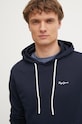 Хлопковая кофта Pepe Jeans ESSENTIAL HOODIE тёмно-синий PM582839