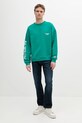 Бавовняна кофта Pepe Jeans COLVILLE CREW PM582841 зелений SS25
