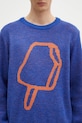 ICECREAM pulover din amestec de lana Popsicle Crewneck albastru IC24436
