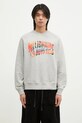 Billionaire Boys Club hanorac de bumbac Tropical Island Fill Arch Logo Crewneck print gri B24439