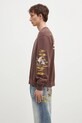 Бавовняна кофта Billionaire Boys Club Duck Embroidered Crewneck B24441.. коричневий SS25