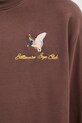Хлопковая кофта Billionaire Boys Club Duck Embroidered Crewneck коричневый B24441..