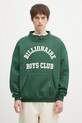 Billionaire Boys Club hanorac de bumbac Stand Collar Sweatshirt print verde B24444