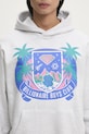Billionaire Boys Club felpa in cotone Tropical Crest Popover Hood grigio B24447