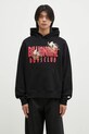 Хлопковая кофта Billionaire Boys Club Duck Embroidered Straight Logo Popover с капюшоном чёрный B24450