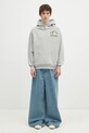 Billionaire Boys Club hanorac de bumbac Duck Varsity Embroidered Popover Hood B24451 gri