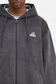Menčestrová mikina adidas Originals Cord Hoodie sivá JD5393