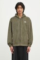 Вельветовая кофта adidas Originals Cord Hoodie с капюшоном зелёный JD5394