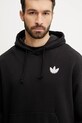 adidas Originals pamut melegítőfelső Skeleton Hoodie fekete JI5928