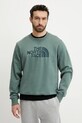 Mikina The North Face Drew Peak bez kapuce zelená NF0A89EK58S1