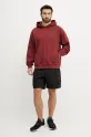 Βαμβακερή μπλούζα The North Face Nuptse Oversized NF0A8C3V0VO1 κόκκινο SS25