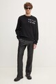 Бавовняна кофта ZADIG&VOLTAIRE JMSS01255.11 чорний SS25