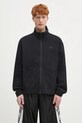 adidas Originals hanorac de bumbac Essentials Seersucker Track Top uni negru JD2458