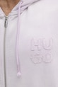 HUGO bluza bawełniana fioletowy 50535312