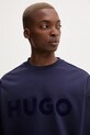 Βαμβακερή μπλούζα HUGO σκούρο μπλε 50538778