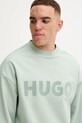Βαμβακερή μπλούζα HUGO πράσινο 50538778