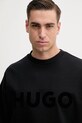 Одяг Бавовняна кофта HUGO 50538778 чорний