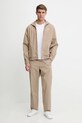 Бавовняна куртка adidas Originals Firebird Jacket KC0685 бежевий SS25