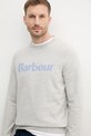 Barbour hanorac de bumbac Pique Applique Crew Sweatshirt gri MOL0670