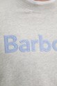 Barbour hanorac de bumbac Pique Applique Crew Sweatshirt MOL0670 gri