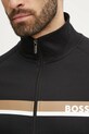Bavlněná mikina BOSS 50540660 černá