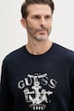 Guess hanorac de bumbac bleumarin M5GQ07.KCS31