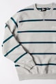 Дрехи Памучен суичър by Parra Pristine striper 53125 сив