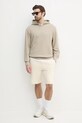 Βαμβακερή μπλούζα Calvin Klein Jeans J30J327227 μπεζ SS25