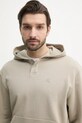 Βαμβακερή μπλούζα Calvin Klein Jeans μπεζ J30J327227