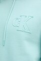Bavlněná mikina Calvin Klein Jeans J30J327245 tyrkysová