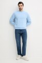Calvin Klein Jeans hanorac de bumbac J30J327530 albastru SS25