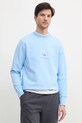 Бавовняна кофта Calvin Klein Jeans блакитний J30J327470