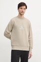 Bavlnená mikina Calvin Klein Jeans bavlna béžová J30J327470
