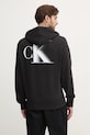 Îmbrăcăminte Calvin Klein Jeans hanorac de bumbac J30J327476 negru