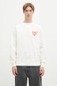 Oblečenie Bavlnená mikina Human Made TSURIAMI SWEATSHIRT HM29CS011 biela