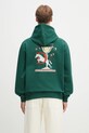 Drôle de Monsieur hanorac de bumbac Le Hoodie Polo imprimeu verde G.HO178.CO200.DGN
