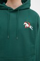 Drôle de Monsieur bluza bawełniana Le Hoodie Polo G.HO178.CO200.DGN zielony