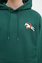 Drôle de Monsieur cotton sweatshirt Le Hoodie Polo G.HO178.CO200.DGN green