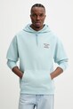 Ρούχα Βαμβακερή μπλούζα Drôle de Monsieur Le Hoodie Slogan G.HO162.CO127.LBE τιρκουάζ