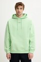 Drôle de Monsieur hanorac de bumbac Le Hoodie Slogan Classique print verde G.HO161.CO127.LGN