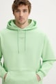 Drôle de Monsieur bluza bawełniana Le Hoodie Slogan Classique zielony G.HO161.CO127.LGN