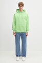 Drôle de Monsieur felpa in cotone Le Hoodie Slogan Classique G.HO161.CO127.LGN verde
